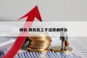 顾农 顾农民工干活得病咋办