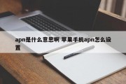 apn是什么意思啊 苹果手机apn怎么设置