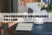 中国动漫集团有限公司 中国动漫集团有限公司是什么级别