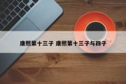 康熙第十三子 康熙第十三子与四子