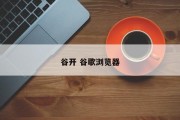 谷开 谷歌浏览器